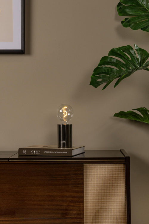 Lucide tafellamp VIVO - 1xE27 - Mat zwart chroom
