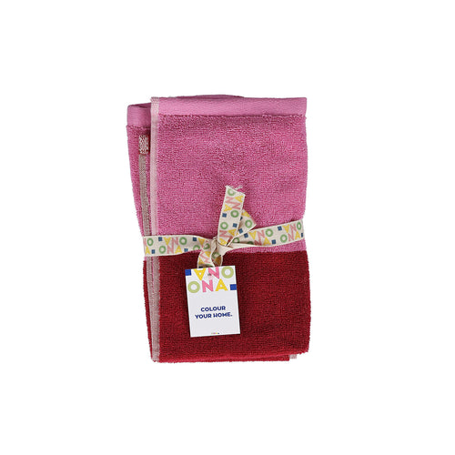 Ona - Handdoek 30x50cm blush pink Pixie - Set van 2