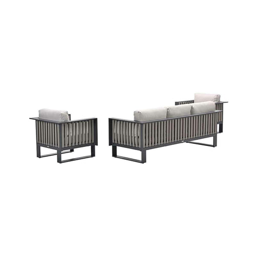 Garden Impressions loungeset Gabon taupe 3-delig - vtwonen shop