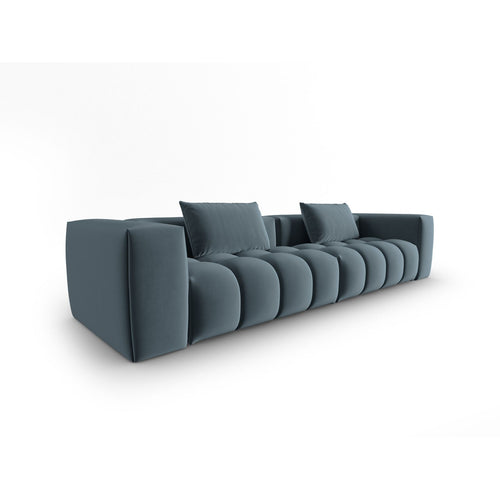 Cosmopolitan Design - Modulaire bank Verona 5-zits, flueel pastelblauw - 85x290x70cm