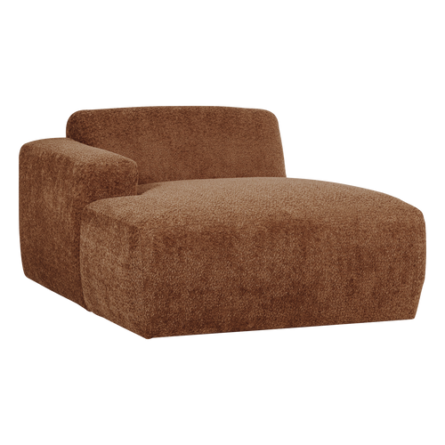 WOOOD chaise longue bank links Mojo Base - Wollig - R.bruin - 74x112x162