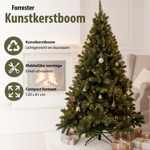 Triumph Tree Forrester Kerstboom - Kunstboom met Volle Uitstraling en 232 Takken - Kerstversiering voor Binnen - Klassiek Kunststof Model met