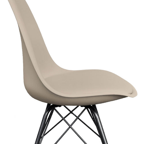 Kick kuipstoel Metal Luuk - Taupe