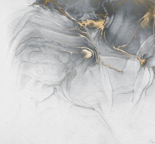 Sanders & Sanders fotobehang aquarel grijs en goud - 300 x 280 cm - 612468