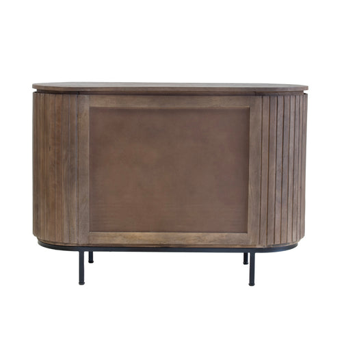 Giga Meubel Dressoir Tora - Donkerbruin Hout - 115x43x80cm - vtwonen shop