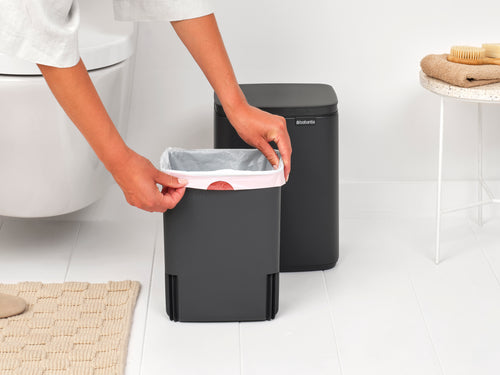 Brabantia Prullenbak Bo - 7 L - mineral infinite grey - vtwonen shop