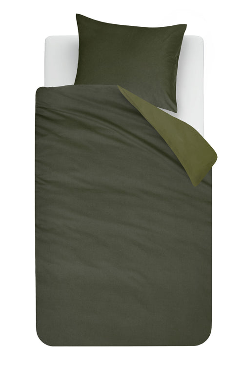 Beddinghouse Dekbedovertrek Warm - 140 x 200/220 cm - Groen