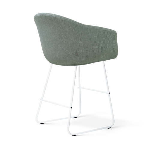 Nolon Nino-Otis barkruk saliegroen - wit onderstel - 65 cm - vtwonen shop