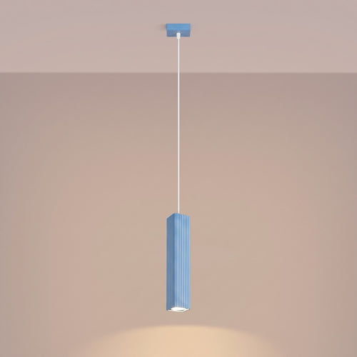 Sollux Lighting Hanglamp RAYO 1 azuurblauw - 8x8x118cm