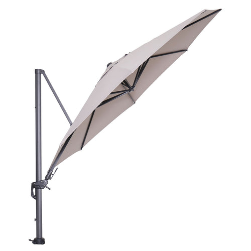 Hawaii parasol - Ø350 cm - carbon black - zand - vtwonen shop