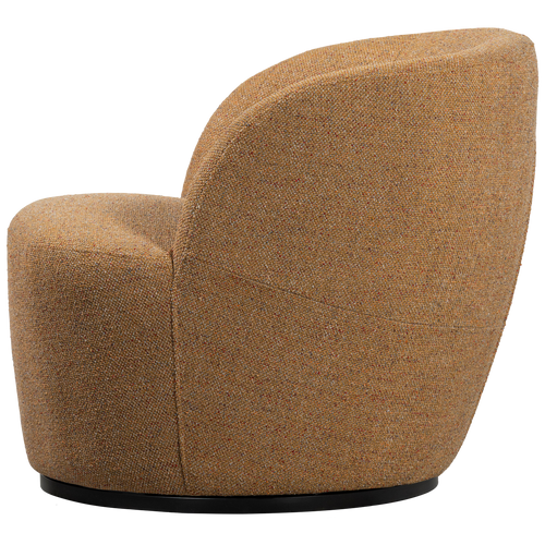 WOOOD draaibare fauteuil Serra - Melange Stof - Curry - 68x70x77 - vtwonen shop