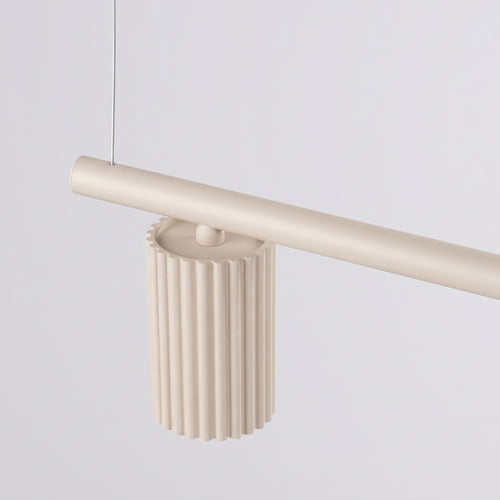 Sollux Lighting Kroonluchter KARBON 4 beige - 122x6,5x212cm