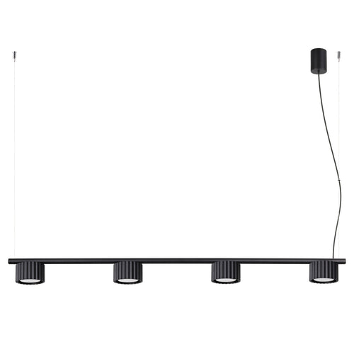 Sollux Lighting Kroonluchter AURA 4 zwart Gx53 - 122x10x208cm