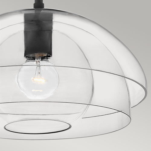 Elstead Hinkley Lotus Dome hanglamp zwart