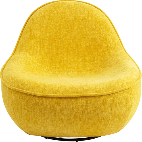 Kare Design Draaifauteuil Ovo geel