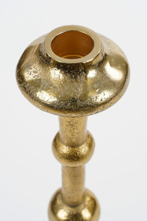 Mica Decorations Canto Kandelaar - H30 x Ø9 cm - Aluminium - Goud - vtwonen shop