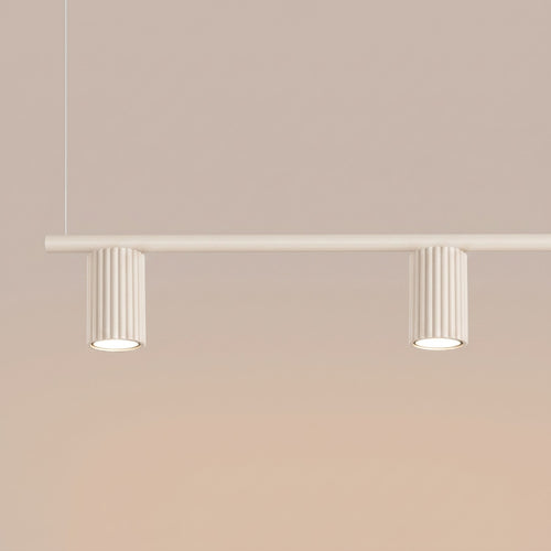 Sollux Lighting Kroonluchter KARBON 4 beige - 122x6,5x212cm