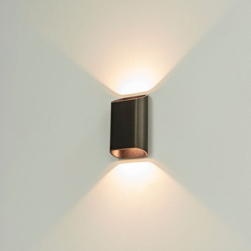 Artdelight Wandlamp Diaz S - Donker Antiek Brons