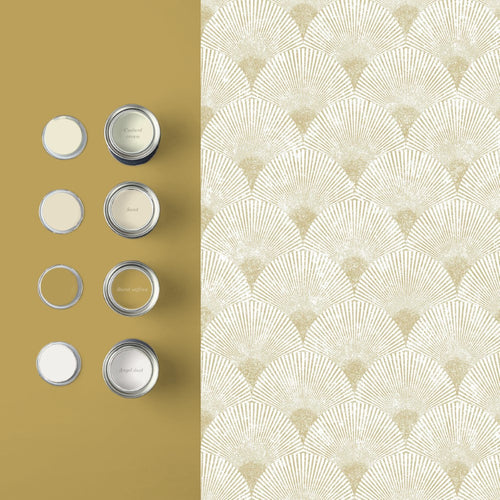 Graham & Brown Vliesbehang - Fan Gold Pearl - 10mx53cm - vtwonen shop