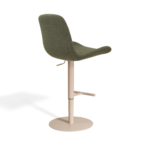 Nolon Niva-Fé tulp barkruk forestgroen - verstelbaar - beige poten