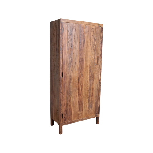 Farmwood 1-deurs kast - FSC-gerecycled hout - 80x40x180 cm