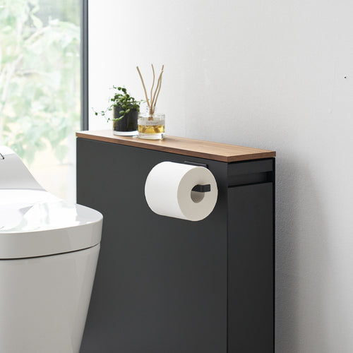 Yamazaki Tower Toiletrolhouder magnetisch - Zwart - vtwonen shop