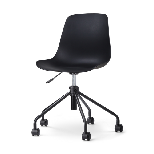 Nolon Nout-Pip Bureaustoel Zwart - Kunststof - Zwart Onderstel - vtwonen shop