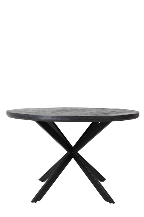 Light & Living eettafel YELLOV - Ø140x76cm - zwart