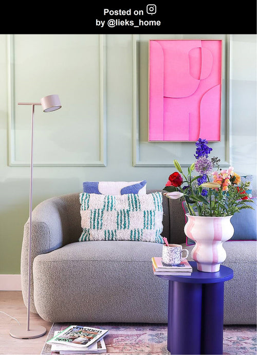 Lucide vloerlamp GIAN - Geïntegreerde LED - Taupe - vtwonen shop