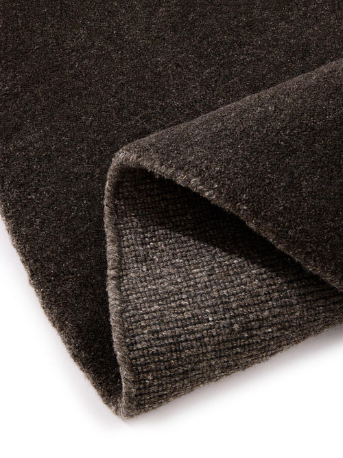 benuta wollen vloerkleed Vera - donkergrijs - ø 160 cm