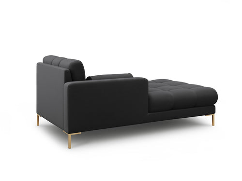 Cosmopolitan Design linker meridiaan Bali structurele stof, donkergrijs - 185x102x75cm