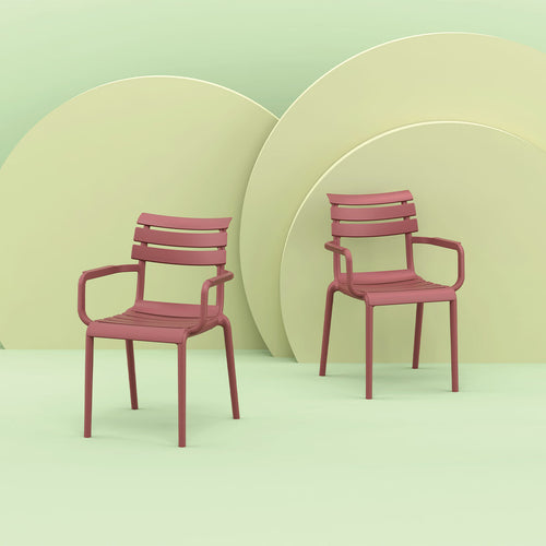 Garden Impressions tuinstoel Paris marsala - 4 stuks