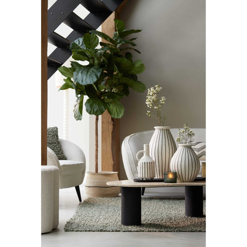 Light & Living vaas Diphu - wit - Ø23cm - vtwonen shop