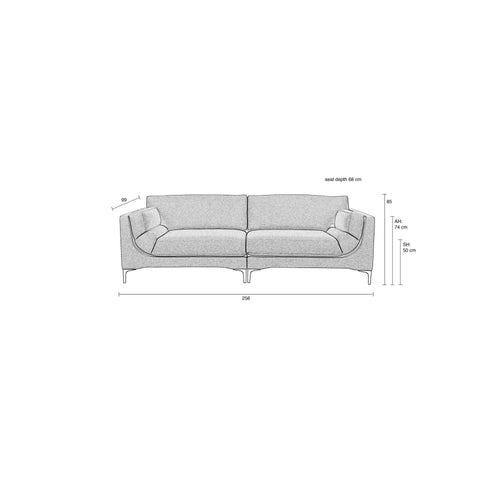 Zuiver Balcony 3-zitsbank Beige - vtwonen shop