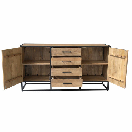 Starfurn Dressoir Dakota - Naturel Hout - 165x45x85cm