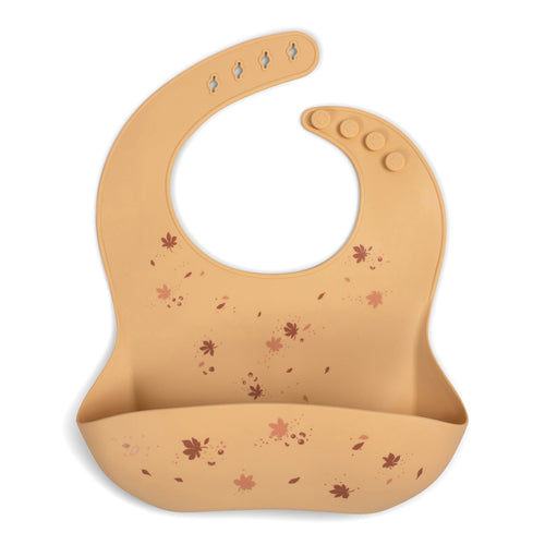 FiliBabba Slabbetje 25,5 x 24 x 3 cm – Geel siliconen