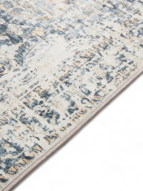 benuta wasbaar vloerkleed George - blauw - 240x340 cm