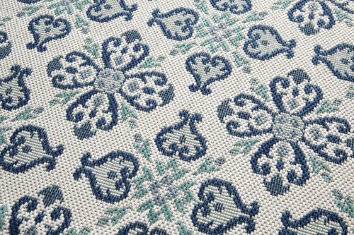 AFK Living vloerkleed  Sintra - voor binnen en buiten - blauw - 120 x 170 cm