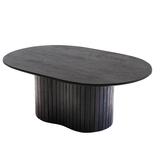 Giga Meubel Salontafel Ava - Ovaal - Mangohout - 90cm - vtwonen shop