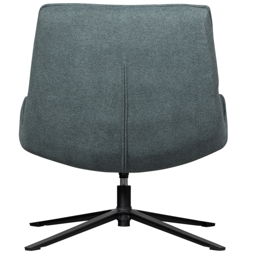 WOOOD draaibare fauteuil Maudi - Polyester - Blue Stone - 84x74x86 - vtwonen shop