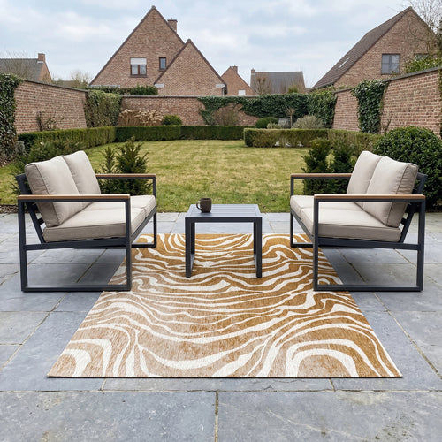 Lola&Moi vloerkleed Bamako - geel - 80x150cm