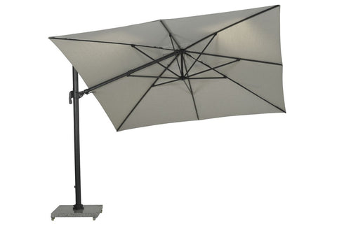 Hawaii Big Pole II parasol - 350x350 cm - carbon black - royal zand - vtwonen shop