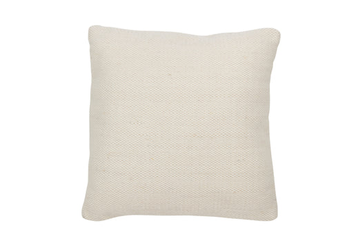 J-Line kussen Geweven - wol - creme - small