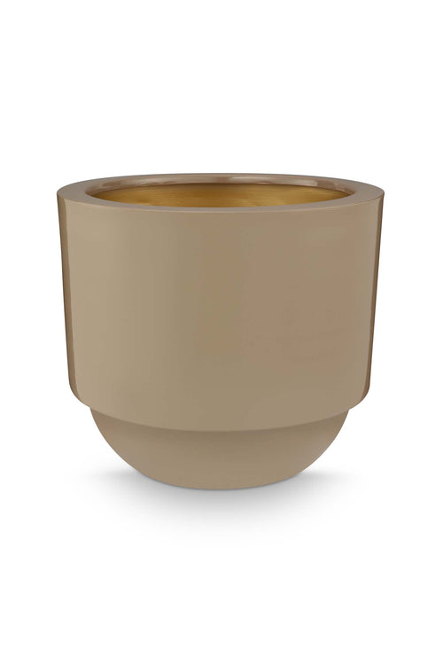 Pip Studio Bloempot Metaal Khaki 40 x 40 x 35 cm