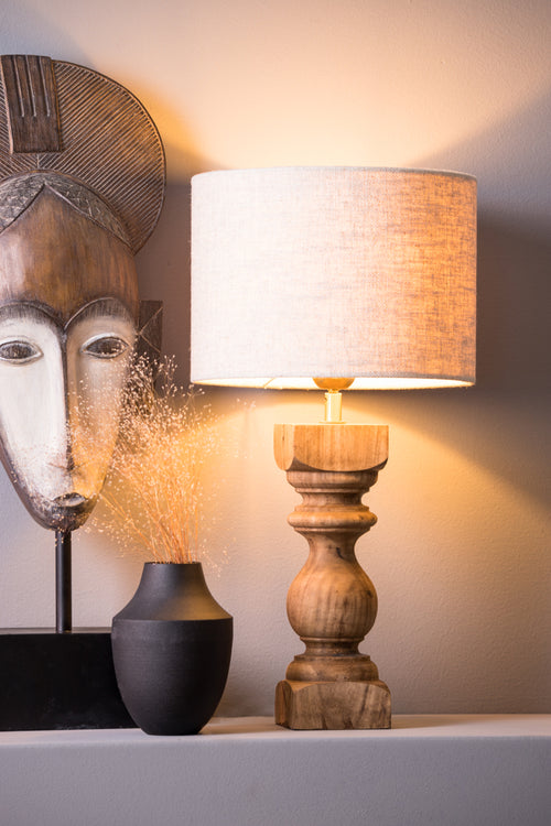 Light & Living lampvoet CUMANI - Ø9x36cm - bruin