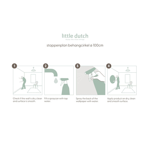 Little Dutch Behangcirkel Kinderkamer Fairy Garden 100cm - vtwonen shop