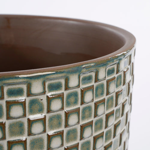 Mica Decorations Daan Bloempot - H18 x Ø19 cm - Wit