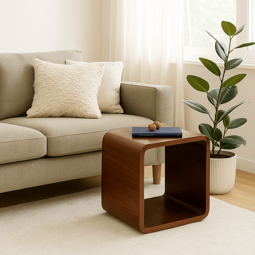 Kare Design Kubus Lounge walnoot