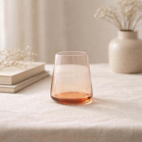 S|P Collection - Glas 30cl amber Ray - Set van 4