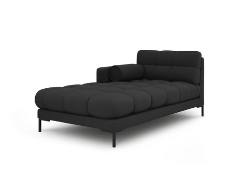 Cosmopolitan Design linker meridiaan Bali structurele stof, donkergrijs - 185x102x75cm
